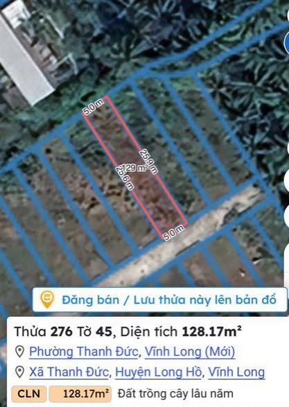 Đất nền liền kề tại Phường Thanh Đức, TP. Vĩnh Long - Đầu tư sinh lời