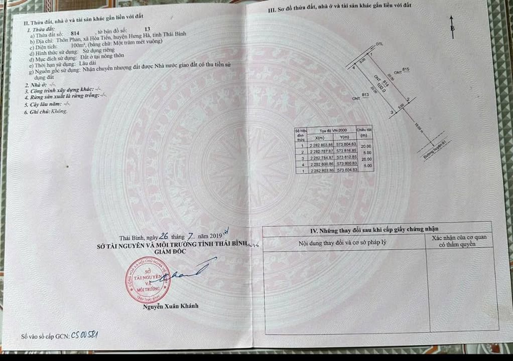 FrontHouse Dốc Phan, Hưng Hà, Thái Bình 100m² giá 2 tỷ - Đầu tư sinh lời ngay!