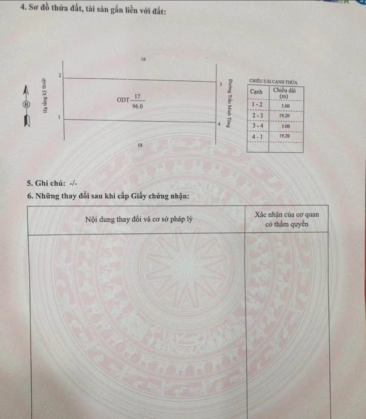 Đất mặt đường Trần Minh Tông, Phường Lộc Vượng, 96m² giá 4 tỷ - Cơ hội đầu tư hấp dẫn!