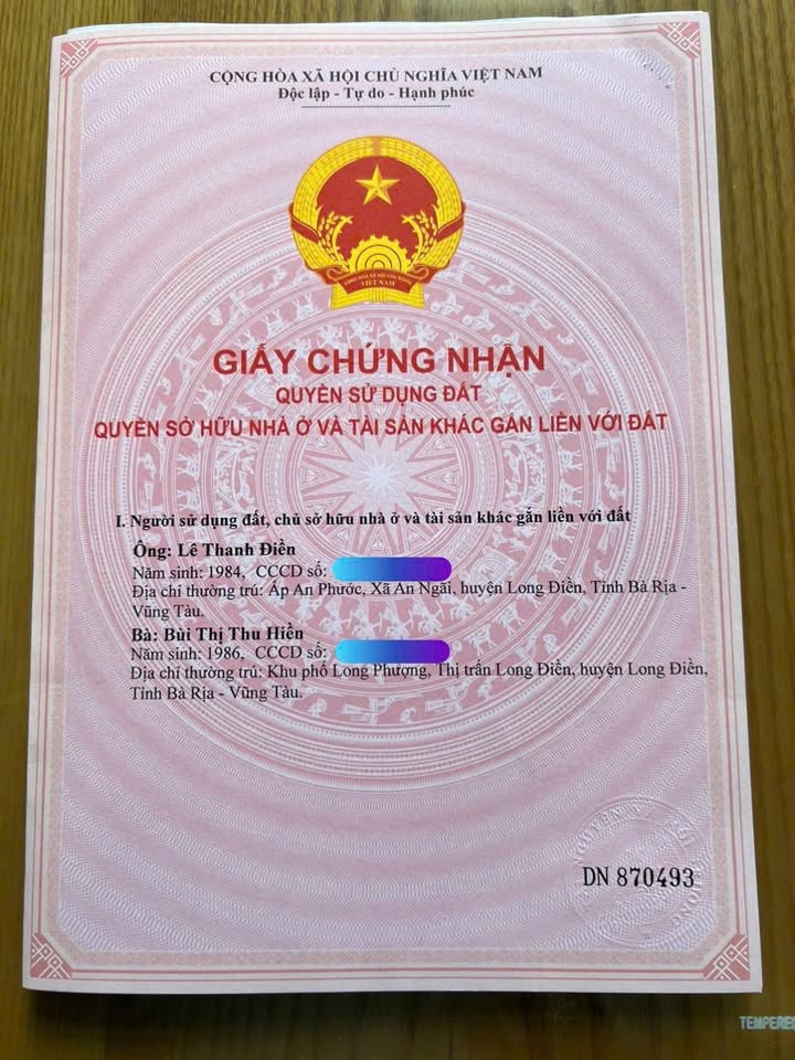 Đất nền mặt tiền Trần Xuân Độ, Long Điền 110m² giá 2.7 tỷ - Đầu tư sinh lời ngay!