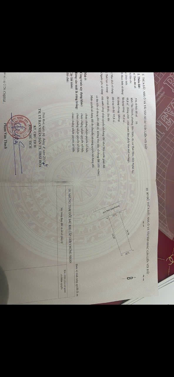 Đất thổ cư khối Tân Thành, phường Hòa Hiếu, 95m² giá 1.3 tỷ - Vị trí đắc địa cho đầu tư!