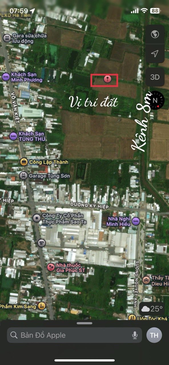 Đất nông nghiệp mặt kênh Võ Văn Kiệt, Sóc Trăng 2565m² - Cơ hội đầu tư hiếm có!