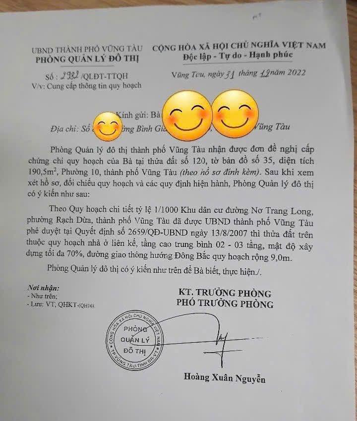 Đất mặt tiền hẻm ô tô đường Hàn Thuyên, Vũng Tàu 190m² giá 6.9 tỷ - Cơ hội đầu tư hiếm có!