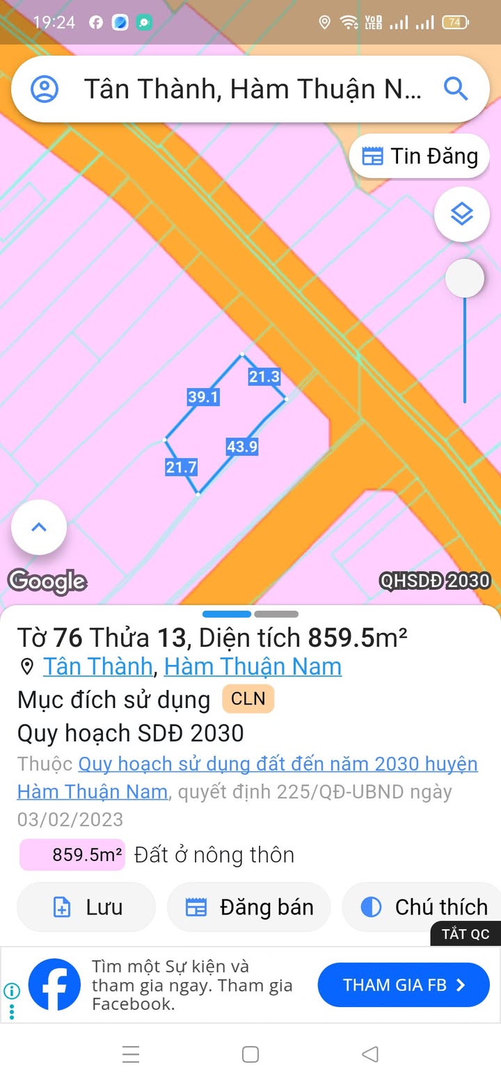 Đất nền Tân Thành, Bình Thuận 903m² giá 4.5 tỷ - Sổ hồng thổ cư sẵn sàng!