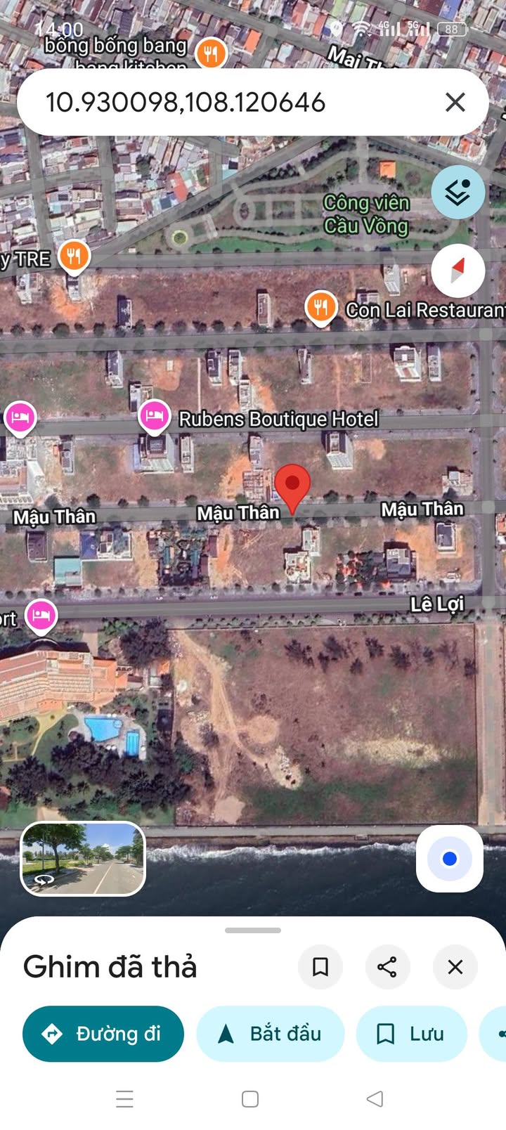 Đất thổ cư Oceans Phan Thiết 140m² giá 9.9 tỷ - Hướng biển đẹp