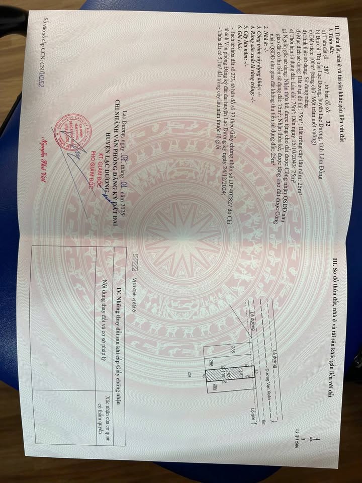 Đất nền Lạc Dương 75m² giá 3.75 tỷ - Vị trí đẹp, view thoáng