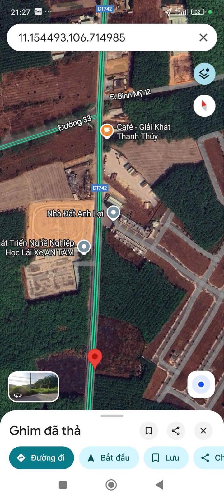 Đất mặt tiền DT 742, Bình Mỹ, Bắc Tân Uyên 404m² giá 3.6 tỷ - Bán gấp!