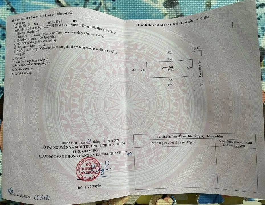 Đất nền Tố Hữu, Phường Đông Hải, 87.5m² - Đường lớn, vị trí đắc địa!