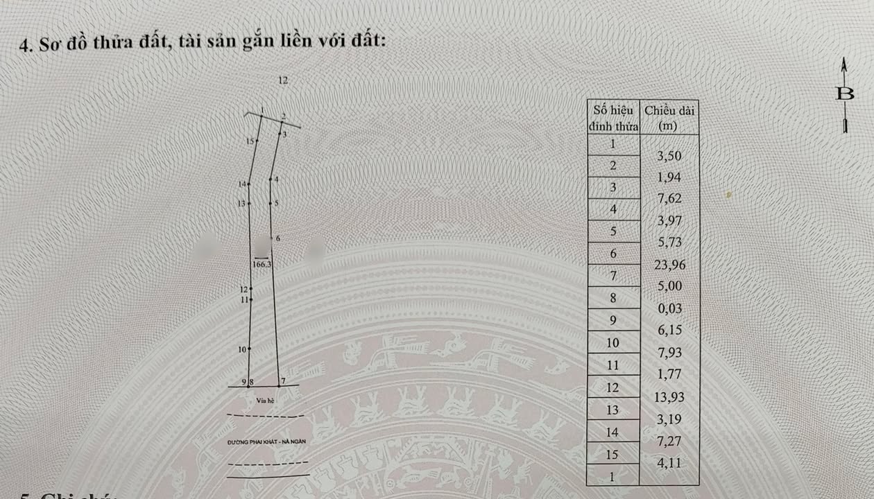 Đất kèm nhà cấp 4 đường Phai Khắt 166m² giá 3 tỷ - Phù hợp kinh doanh và ở ngay!