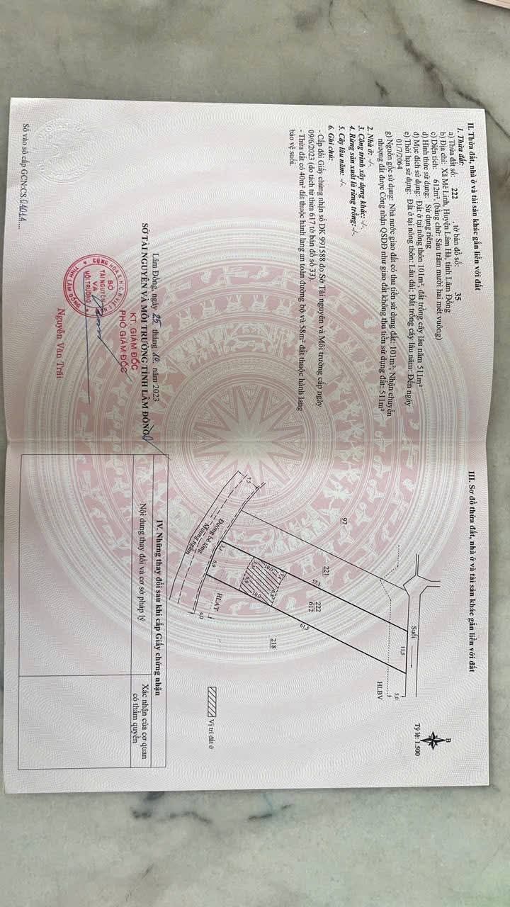 Đất nền thổ cư 612m² tại thôn 2 Mê Linh - Giá chỉ 1.45 tỷ, bán gấp!