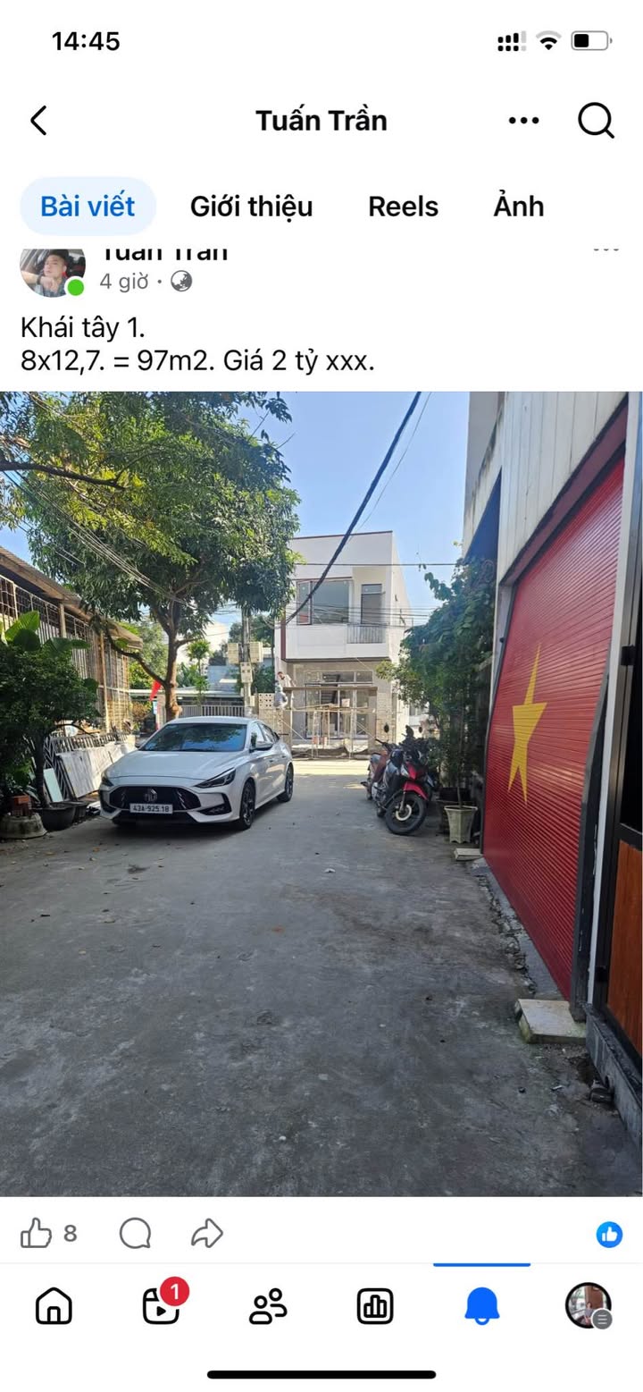 Đất đẹp Hòa Tiến, Đà Nẵng 205m² giá 2.6 tỷ - Thế đất tài lộc, ô tô vào thoải mái!