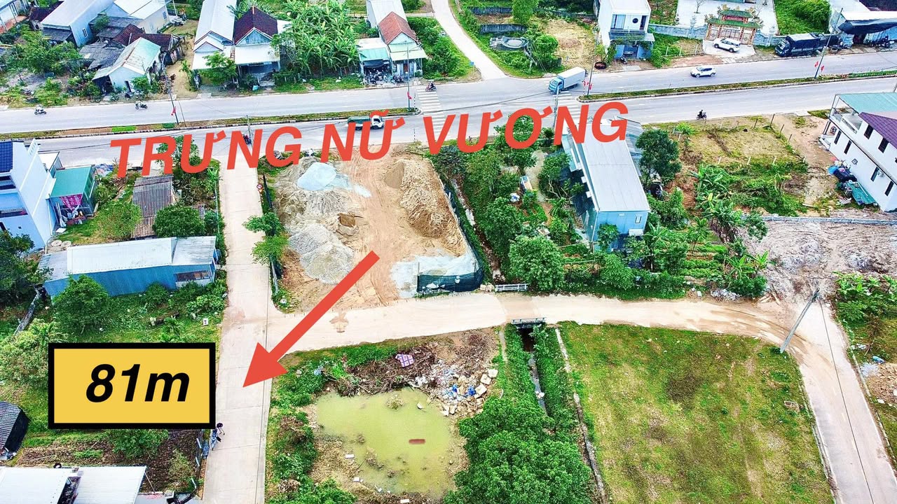 Đất mặt tiền Trưng Nữ Vương, Hương Thủy 80m² giá 1.135 tỷ - Cơ hội đầu tư hiếm có!