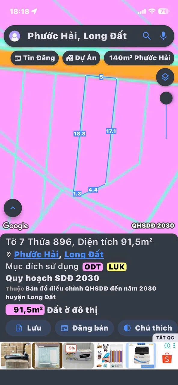 Đất nền Xã Xà Phiên, Huyện Long Mỹ, 91m² giá 790 triệu - Cơ hội vàng đầu tư!