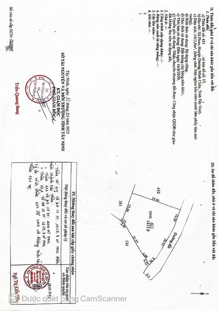 Đất nền Dương Minh Châu 2400m² giá thỏa thuận - Phát triển ngay!