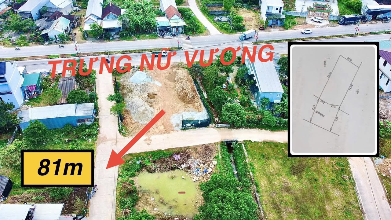 Đất nền Hương Thủy 81m² giá 1.13 tỷ - Vị trí thuận lợi sát KQH Nguyễn Văn Chư!