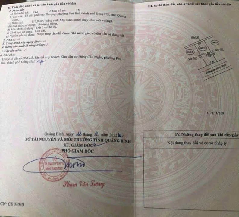 Đất nền dự án Sơn Hải Phú Hải 112m² giá 2.5 tỷ - Hướng Đông Nam đẹp