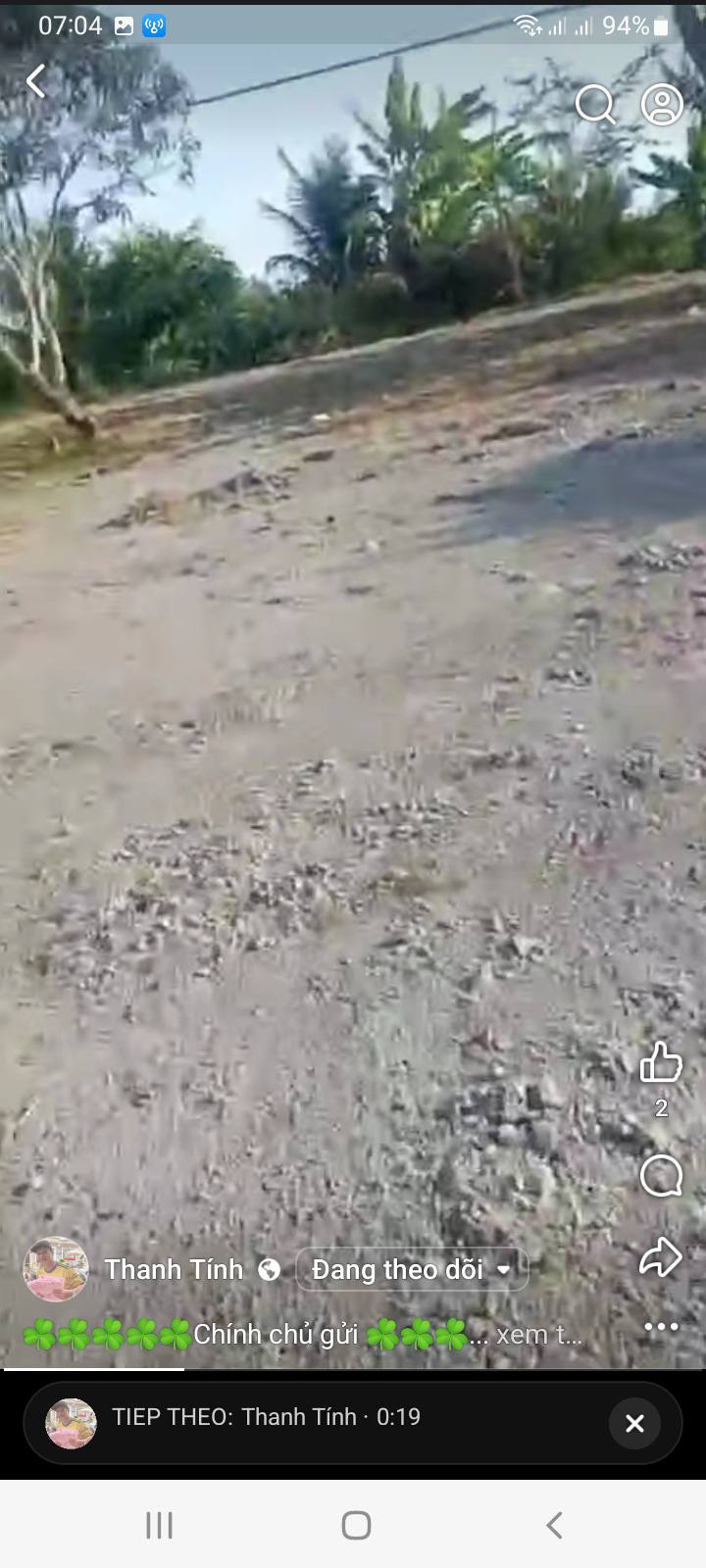 Đất nền mặt tiền lộ nhựa 1050m² giá 600 triệu - Cơ hội đầu tư hấp dẫn!