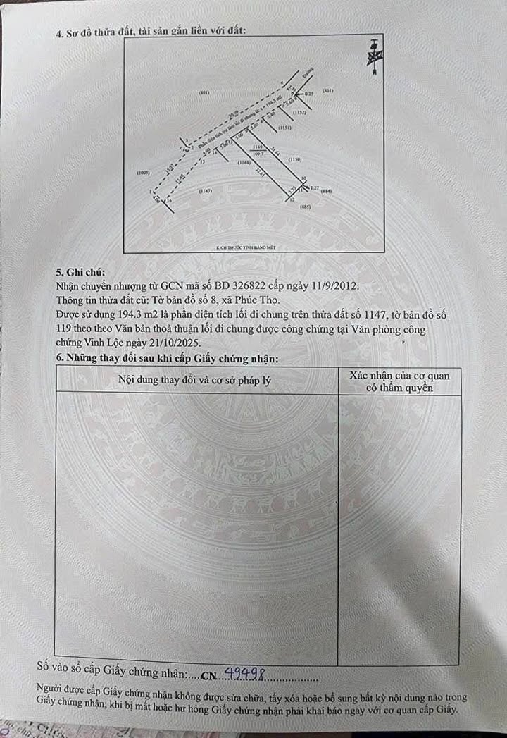 Đất nền Khối 4, Phúc Thọ, Vinh Lộc 109,7m² giá 1.2 tỷ - Sổ đỏ chính chủ!