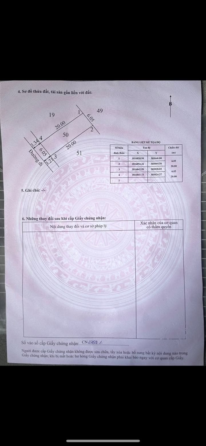 Đất thổ cư thôn 5 Vinh Thanh 121m² giá chỉ 400 triệu - Pháp lý rõ ràng!