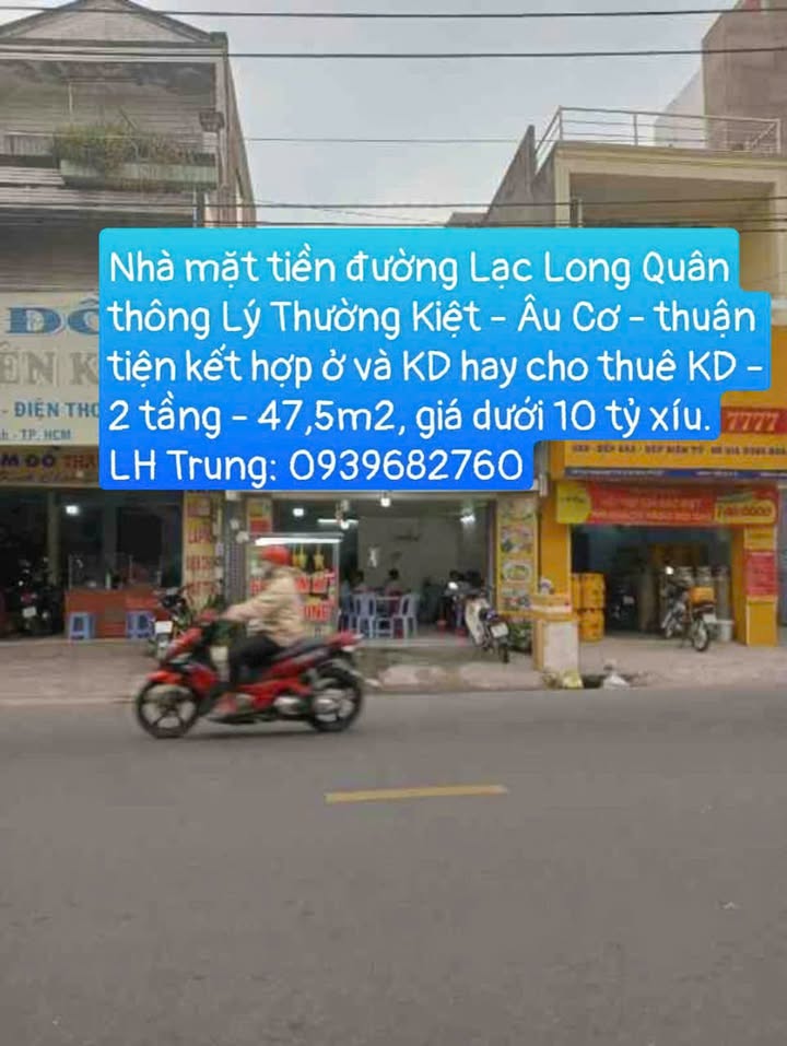 Nhà mặt tiền Lạc Long Quân, Quận Tân Bình, 47m² giá 9.5 tỷ - Kinh doanh đắc địa!