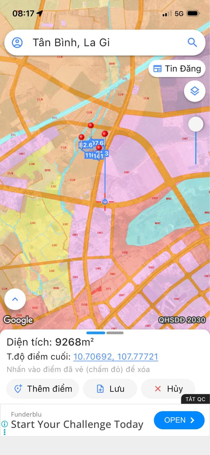 Đất nền 9900m² đường nhựa gần dân cư - Giá 8.5 tỷ chính chủ!