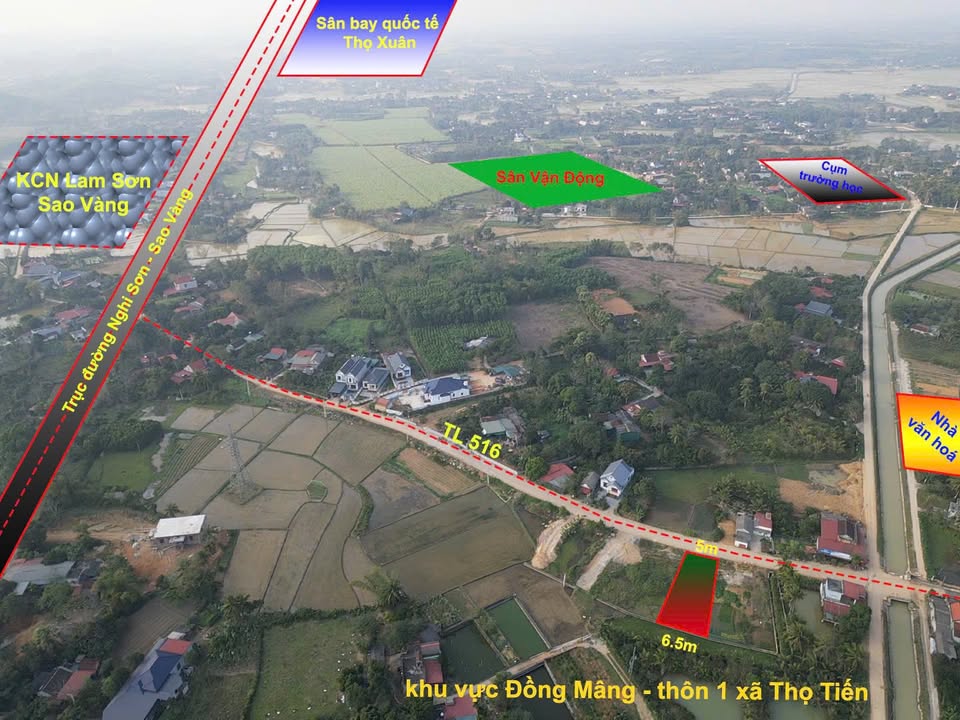 Đất nền Thọ Tiến, Triệu Sơn 131m² giá chỉ dưới 900 triệu - Cơ hội đầu tư lý tưởng!