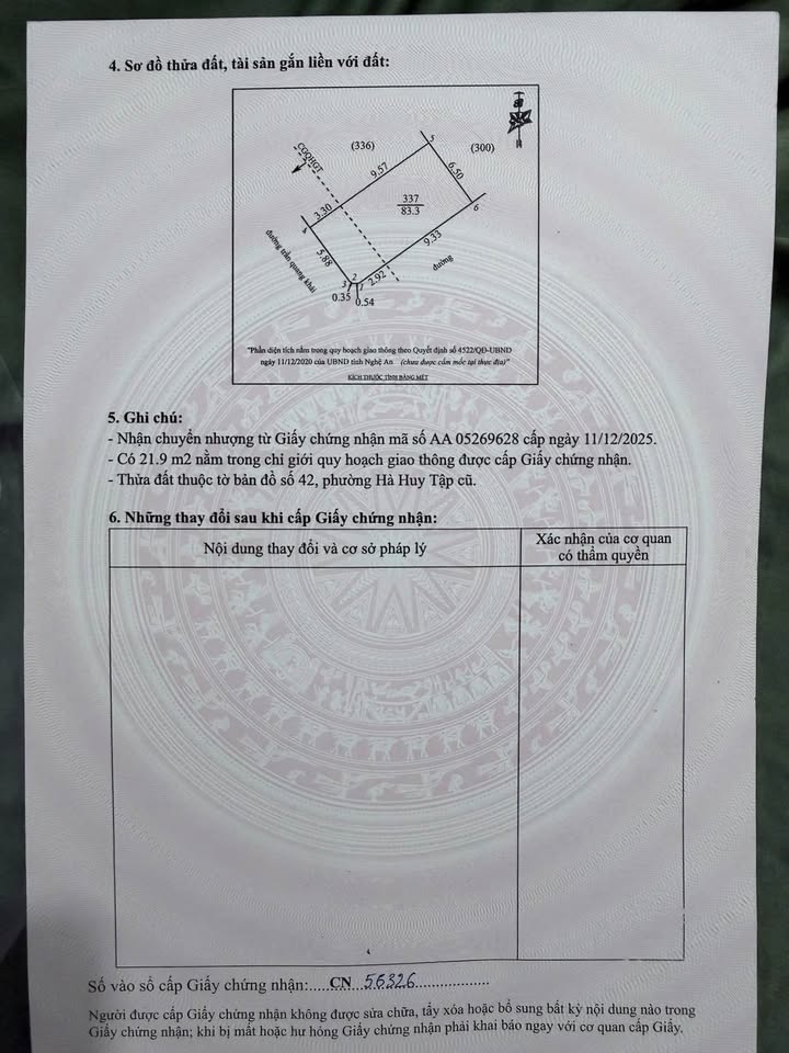 Lô góc FrontHouse Đường Trần Quang Khải, TP Vinh 83m² giá 5 tỷ - Vị trí đắc địa, thuận tiện giao thông!