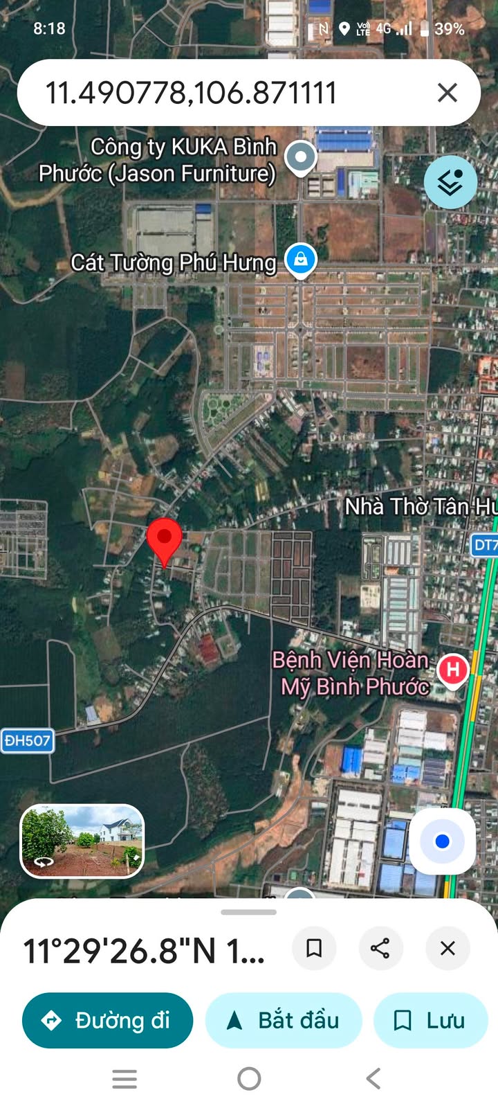 Đất nền khu phố Tiến Hưng 6, Đồng Xoài - 270m² giá chỉ 1.08 tỷ, vị trí thông thoáng!