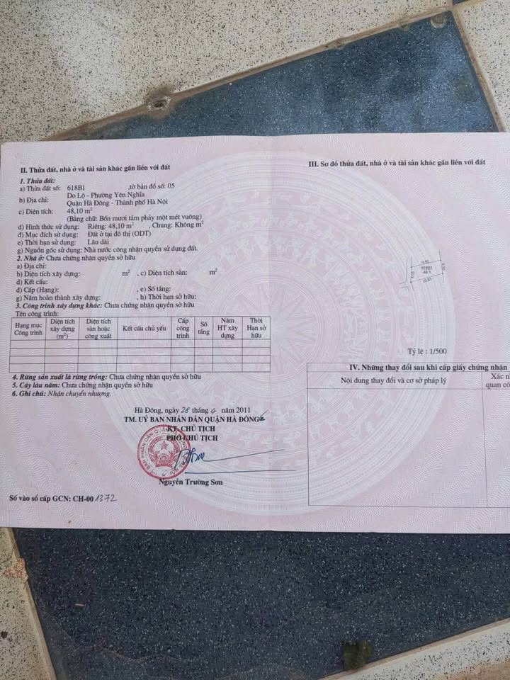 Đất nền Đê Yên Nghĩa, Quận Hà Đông, 48m² chỉ 5 tỷ - Giao thông thuận lợi!