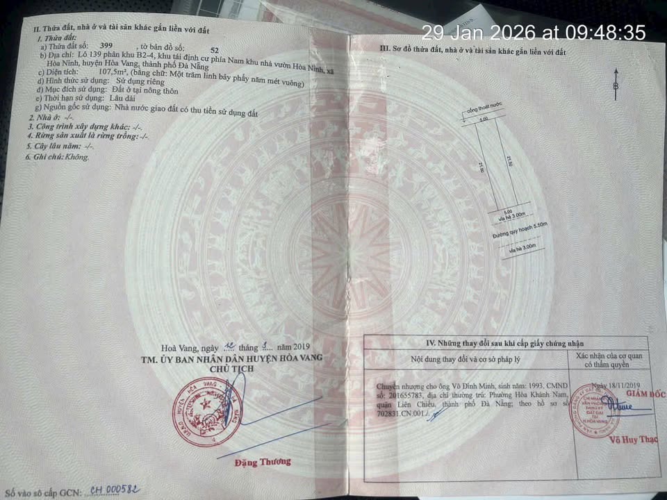 Bán gấp đất TĐC xã Tam Giang, Núi Thành, 107,5m² - Giá hợp lý chỉ 1 tỷ!