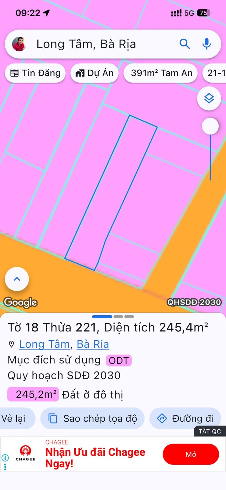 Đất mặt tiền Võ Thị Sáu, Long Tâm, 7m, giá 6.5 tỷ - Cơ hội đầu tư sinh lời!