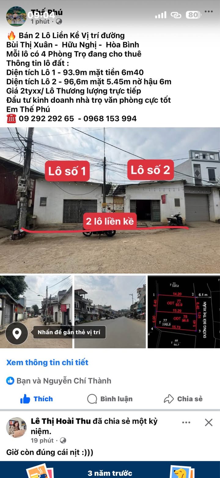 Đất nền liền kề Bùi Thị Xuân, Hà Đông - 93.9m² chỉ 2 tỷ - Đầu tư sinh lời ngay!