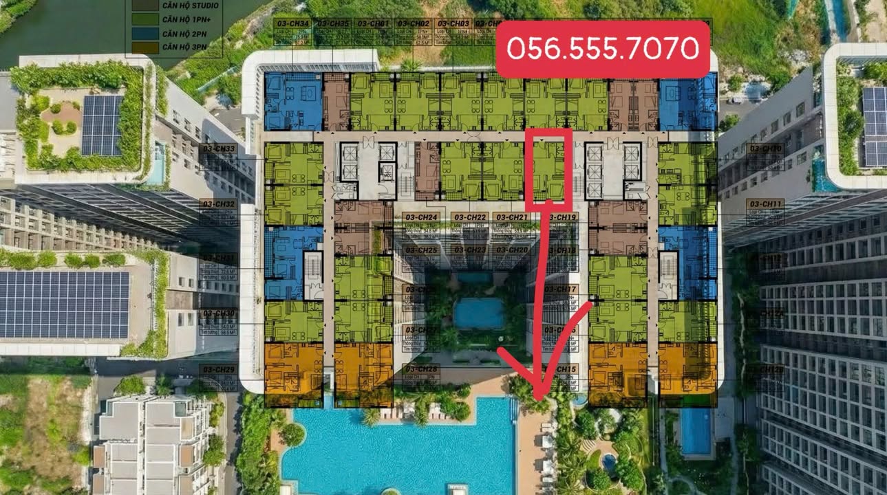 Căn hộ Charmora City Nha Trang 58m² giá 3.2 tỷ - Tầng cao view đẹp!