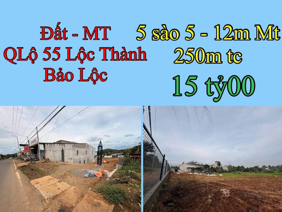 Đất nền Bảo Lâm Lâm Đồng 1800m² giá 15 tỷ - Mặt tiền Quốc Lộ 55