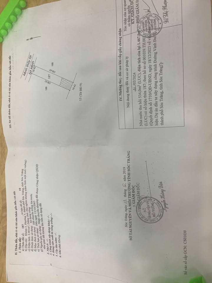 Đất ruộng 1500m² tại Quốc lộ 60, Huyện Long Phú - Giá thương lượng hấp dẫn!