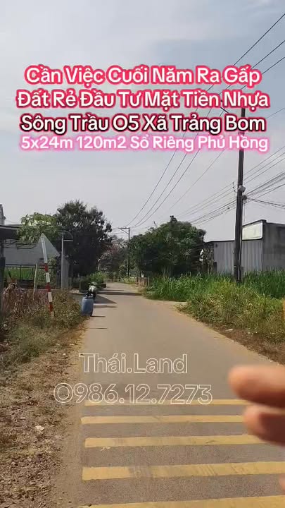 Đất nền mặt tiền Sông Trầu, Trảng Bom 120m² giá 680 triệu - Đầu tư sinh lời ngay!