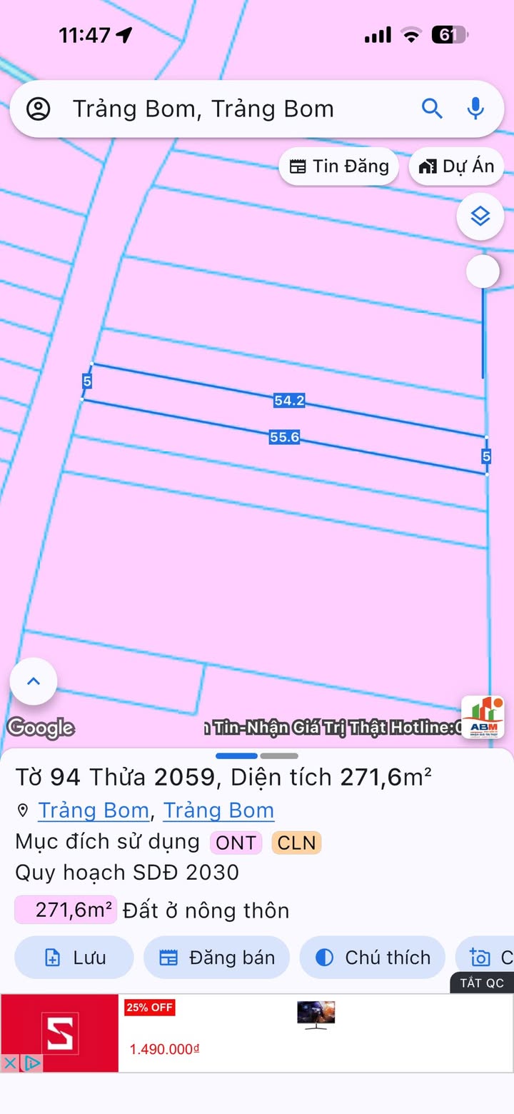 Đất nền mặt tiền kinh doanh xã Quảng Tiến 271m² giá 1.9 tỷ - Sổ hồng chính chủ!