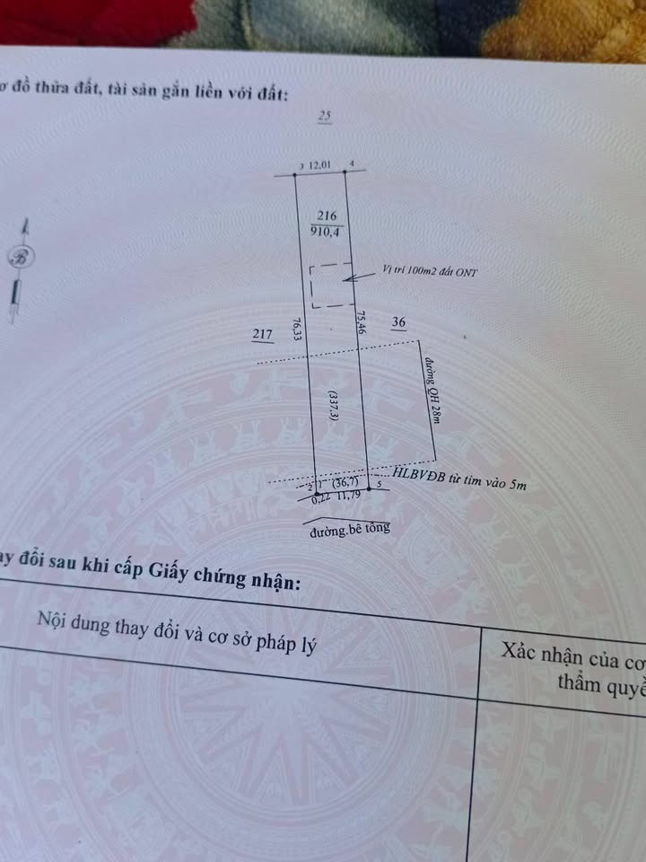 Đất nền khu phố Tân Thành 4 - 912m² giá 1.6 tỷ - Cơ hội đầu tư tuyệt vời!