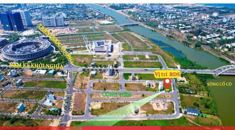 Đất nền Phường Hòa Hải, Quận Ngũ Hành Sơn, 102m² giá 6 tỷ - Đối diện công viên, cạnh sông Cổ Cò