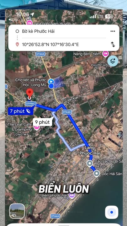 Đất nền Xã Phước Hải 110m² giá 1.28 tỷ - Vị trí đẹp gần biển!