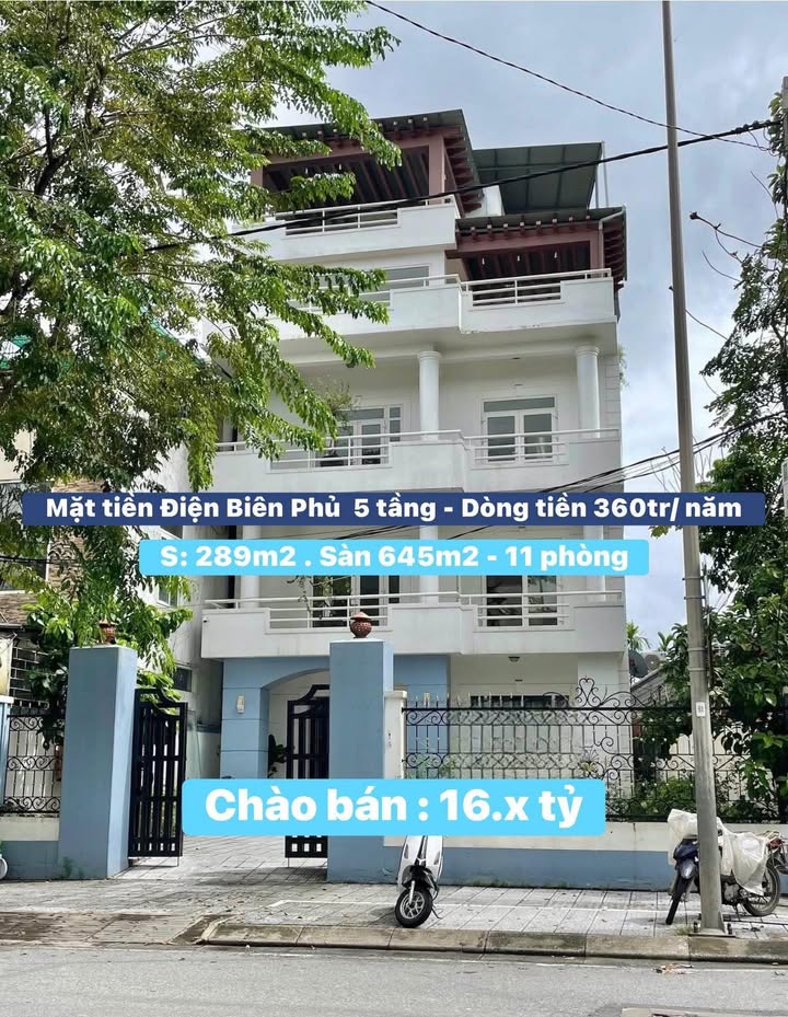 Nhà FrontHouse 5 tầng tại Điện Biên Phủ, TP Huế 289m² giá 16 tỷ - Đầu tư sinh lời ổn định!