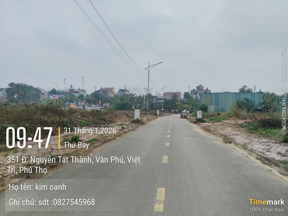 Đất nền Vân Phú, Việt Trì 90m² giá 3.3 tỷ - Sổ đỏ chính chủ, chốt nhanh trong 7 ngày!