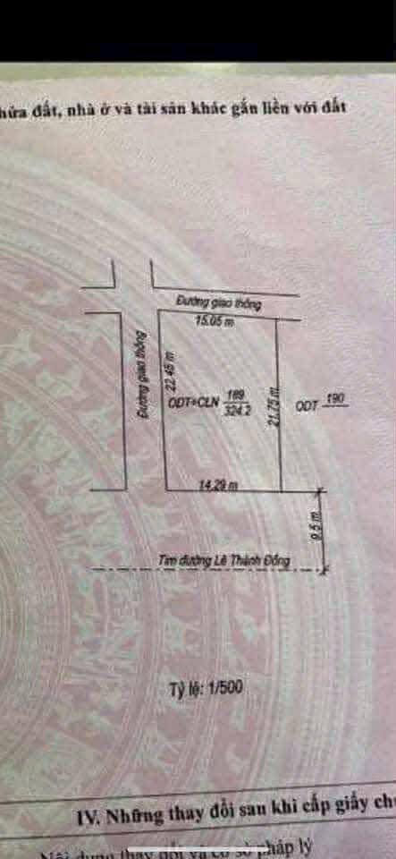 Bán đất mặt tiền Lê Thành Đồng, Hải Thành, Đồng Hới 330m² - Cơ hội kinh doanh đắc địa!