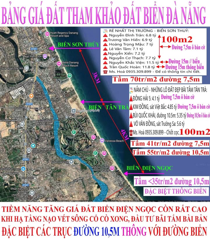 Đất biển mặt tiền đường 11,5m tại Ngũ Hành Sơn 80m² giá chỉ 2,48 tỷ - Cơ hội đầu tư hấp dẫn!