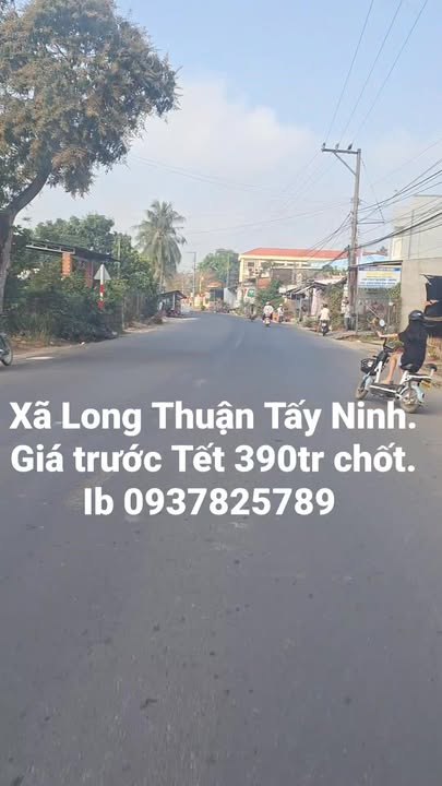 Đất nền xã Long Thuận, Tây Ninh 205m² giá 390 triệu - Cơ hội đầu tư vàng!