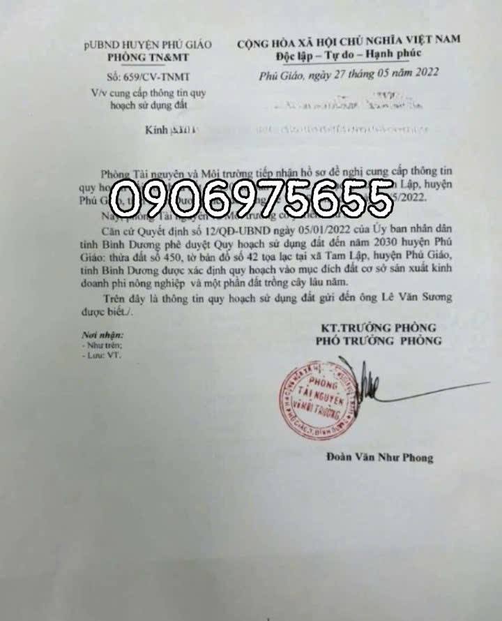 Đất Farm 15000m² tại Bến Cát - Giá chỉ 51 tỷ, Đầu tư sinh lời ngay!