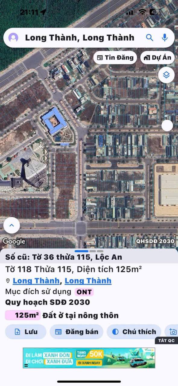 Đất nền Tái định cư sân bay Lộc An - 125m² giá 4 tỷ - Đầu tư sinh lời ngay!