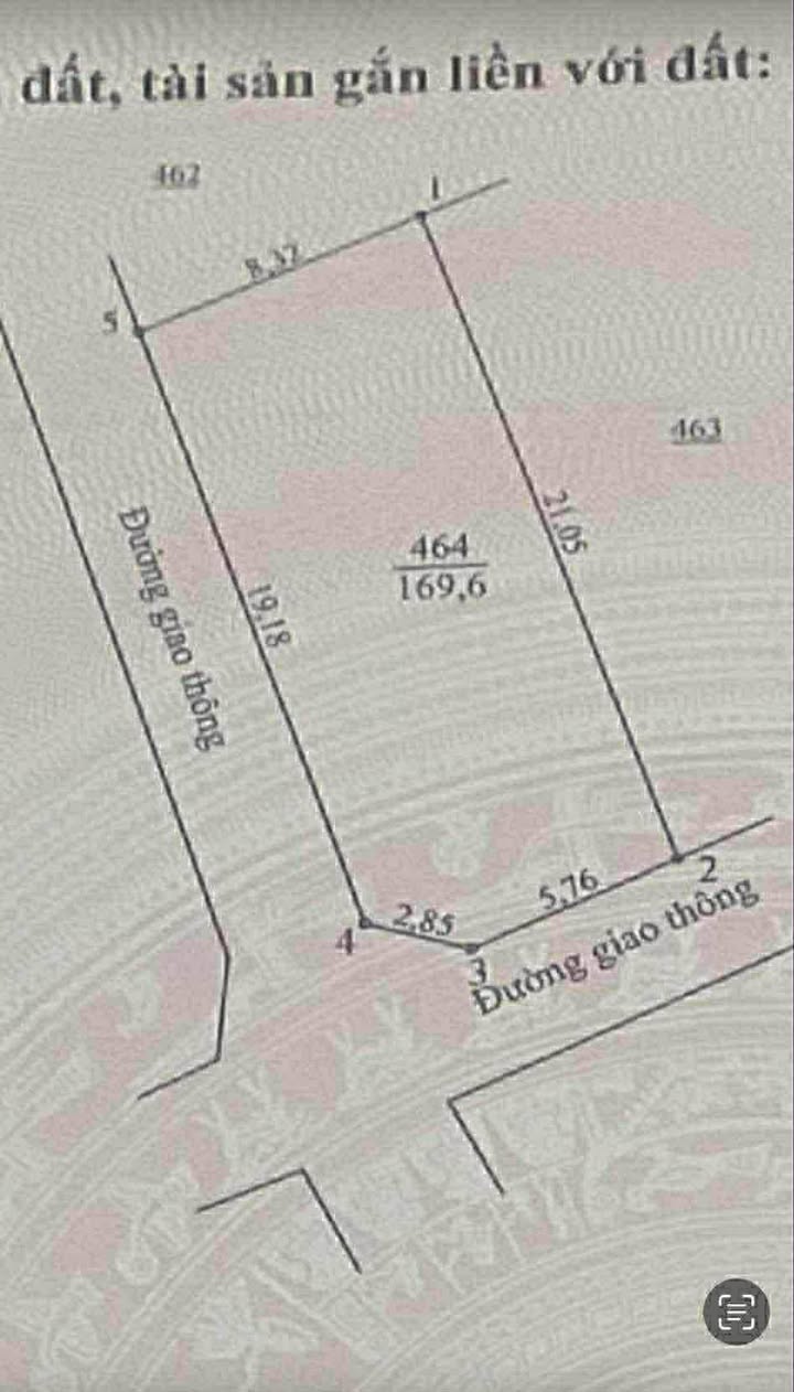 Đất thổ cư 2 mặt tiền tại Xuân Yên, Nghi Xuân, 168m² - Sổ hồng chính chủ