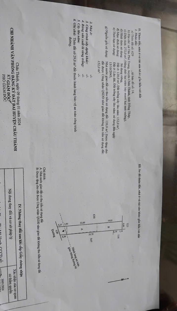 Đất thổ cư 2.970m² đường đá xe ô tô tại Sa Đéc - Giá 1,2 tỷ, cơ hội đầu tư tuyệt vời!