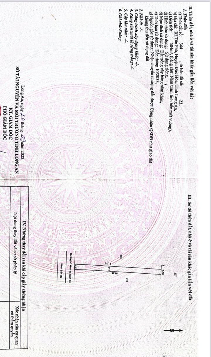 Đất vườn 504m² xã Tân Phú, Đức Hòa giá chỉ 470 triệu - Cơ hội đầu tư tuyệt vời!